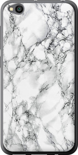 Чехол на Xiaomi Redmi Go Мрамор белый 4480u-1667 (Черный)