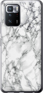 Чехол на Xiaomi Poco X3 GT Мрамор белый 4480u-2511 (Черный)