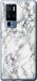 Чохол для Vivo X50 Pro Plus Мрамор білий 4480u-2056 (Чорний)