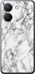 Чехол на Vivo Y36 5G Мрамор белый 4480u-3135 (Черный)