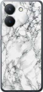 Чехол на Vivo Y36 5G Мрамор белый 4480u-3135 (Черный)