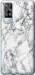 Чехол на Vivo Y51 2020 Мрамор белый 4480u-2241 (Черный)