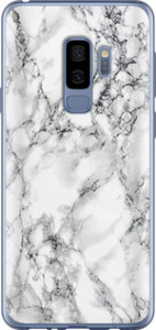 Чехол на Samsung Galaxy S9 Plus Мрамор білий 4480u-1365 (Чорний)