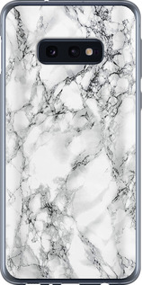 Чохол для Samsung Galaxy S10e Мрамор білий 4480u-1646 (Чорний)