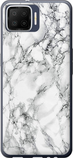 Чохол на Oppo A73 Мрамор білий 4480u-1379 (Чорний)