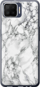 Чохол на Oppo A73 Мрамор білий 4480u-1379 (Чорний)