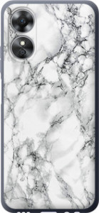 Чехол на Oppo A17 Мрамор белый 4480u-2954 (Черный)