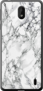 Чехол на Nokia 1 Plus Мрамор белый 4480u-1677 (Черный)