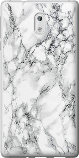 Чохол на Nokia 3 Мрамор білий 4480u-818 (Black)