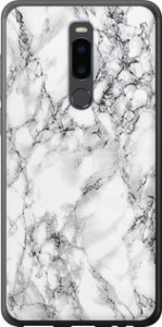 Чехол на Meizu Note 8 Мрамор белый 4480u-1610 (Черный)