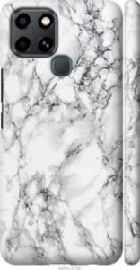 Чохол на Infinix Smart 6 Мрамор білий 4480m-2758 (Black)