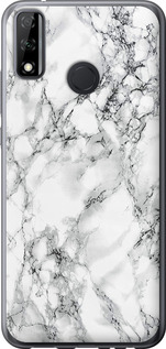 Чехол на Huawei Y8s Мрамор белый 4480u-2027 (Черный)