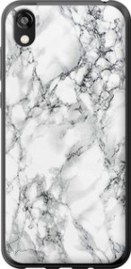 Чохол на Huawei Honor 8S Мрамор білий 4480t-1679 (Чорний)