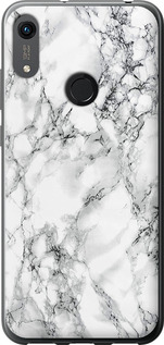 Чехол на Huawei Honor 8A Мрамор белый 4480u-1635 (Черный)