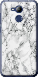 Чехол на Huawei Honor 6C Pro Мрамор белый 4480u-1358 (Черный)