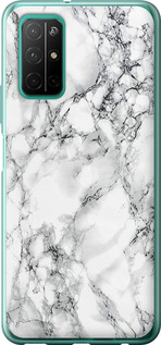 Чехол на Huawei Honor 30S Мрамор белый 4480u-1897 (Черный)