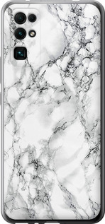 Чехол на Huawei Honor 30 Мрамор белый 4480u-1921 (Черный)