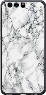 Чехол на Huawei P10 Мрамор белый 4480t-780 (Черный)