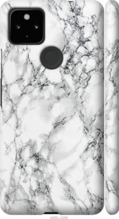 Чохол на Google Pixel 5A Мрамор білий 4480m-2286 (Чорний)