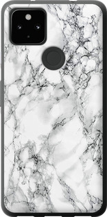 Чохол на Google Pixel 5A Мрамор білий 4480t-2286 (Чорний)