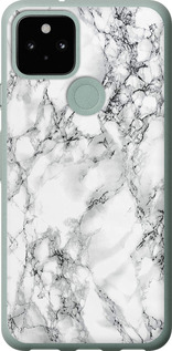 Чохол на Google Pixel 5 Мрамор білий 4480u-2044 (Black)