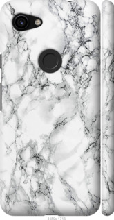 Чохол на Google Pixel 3a XL Мрамор білий 4480m-1713 (Чорний)