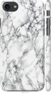 Чехол на iPhone 8 Мрамор белый 4480c-1031 (Черный)