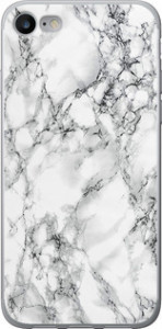 Чехол на iPhone 8 Мрамор белый 4480t-1031 (Черный) для iPhone 7 (4.7'')