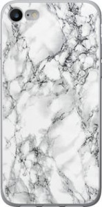 Чехол на iPhone 8 Мрамор белый 4480u-1031 (Черный) для iPhone 7 (4.7'')