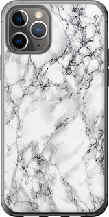 Чехол на iPhone 11 Pro Мрамор білий 4480u-1788 (Black)