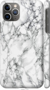 Чехол на iPhone 11 Pro Max Мрамор белый 4480c-1723 (Черный)