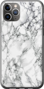 Чехол на iPhone 11 Pro Max Мрамор белый 4480u-1723 (Черный)
