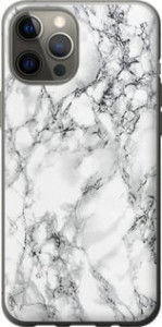 Чехол на iPhone 12 Pro Max Мрамор белый 4480u-2054 (Черный)