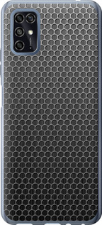Чехол на ZTE Blade V2020 Smart Ячейки 243u-2458 (Черный)