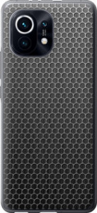 Чехол на Xiaomi Mi 11 Ячейки 243u-2253 (Черный)