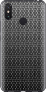 Чехол на Xiaomi Mi Max 3 Ячейки 243t-1534 (Черный)