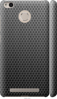 Чехол на Xiaomi Redmi 3s Ячейки 243m-357 (Черный)