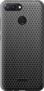 Чехол на Xiaomi Redmi 6 Ячейки 243t-1521 (Черный)