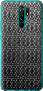 Чехол на Xiaomi Redmi 9 Ячейки 243u-2019 (Черный)
