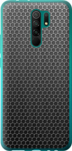 Чехол на Xiaomi Redmi 9 Ячейки 243u-2019 (Черный)