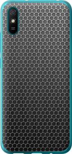 Чехол на Xiaomi Redmi 9A Ячейки 243u-2034 (Черный)