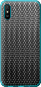 Чехол на Xiaomi Redmi 9A Ячейки 243u-2034 (Черный)