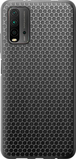 Чехол на Xiaomi Redmi 9T Ячейки 243t-2257 (Черный)