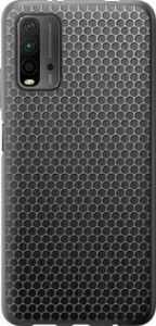 Чехол на Xiaomi Redmi 9T Ячейки 243t-2257 (Черный)