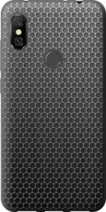 Чехол на Xiaomi Redmi Note 6 Pro Ячейки 243t-1551 (Черный)