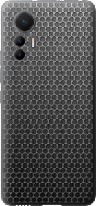 Чехол на Xiaomi 12 Lite Ячейки 243u-2579 (Черный)