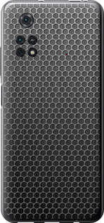 Чехол на Xiaomi Poco M4 Pro Ячейки 243u-2592 (Черный)
