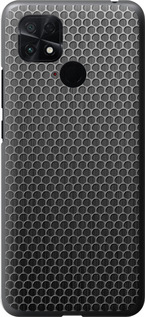 Чехол на Xiaomi Poco C40 Ячейки 243u-2701 (Черный)