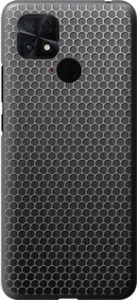 Чехол на Xiaomi Poco C40 Ячейки 243u-2701 (Черный)