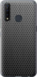 Чехол на Vivo Z5X Ячейки 243u-1765 (Черный)
